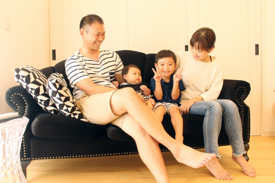 子ども達の笑顔と笑い声が絶えない家
