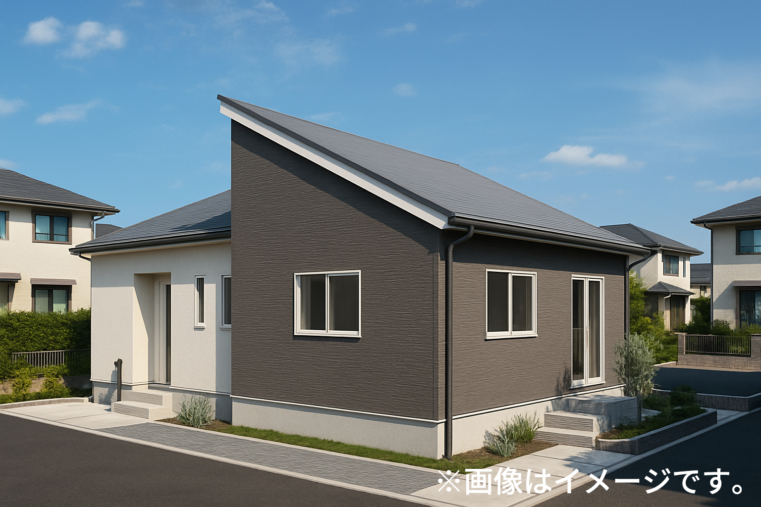 すっきりとした間取りの平屋。