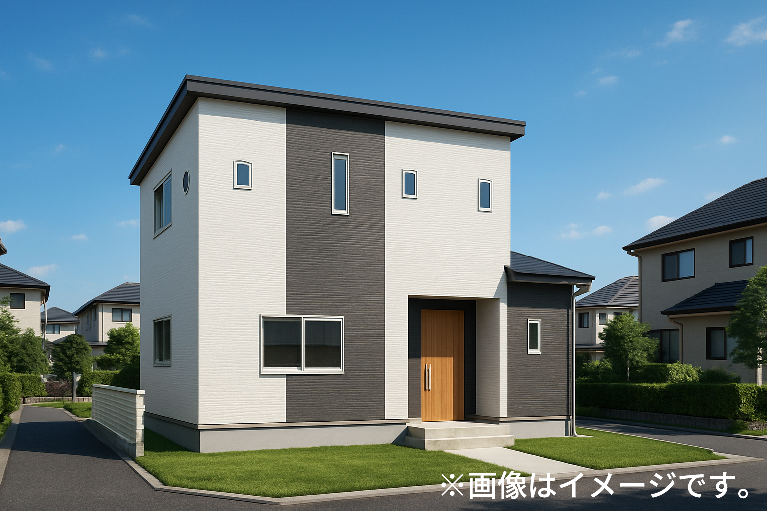 ナチュラルテイストの収納たっぷりな二階建